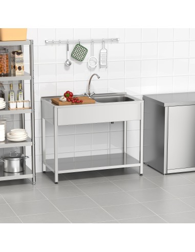 Fregadero bajo barra 1 seno y 1 escurridor...