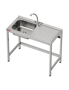 Fregadero bajo barra 1 seno , 1 escurridor y 1 grifo...