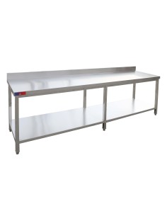 Mesa Mural con 1 Estantes 2500 x 600 x 850+ 100 mm| Mesa...