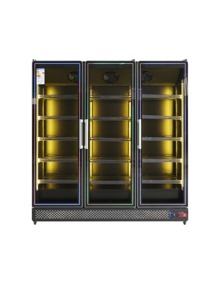 Armario expositor para bebidas refrigerado Subzero -5 °C / +5 °C, 3 puerta 1500 litros