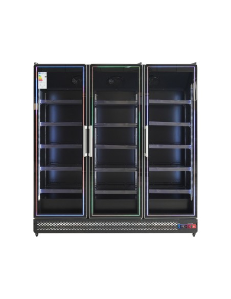 Armario expositor para bebidas refrigerado Subzero -5 °C / +5 °C, 3 puerta 1500 litros