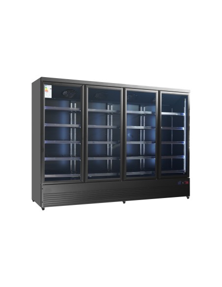 Armario expositor para bebidas refrigerado 4 puerta gran capacidad 2508 x 710 x 2040 mm 2000 litros